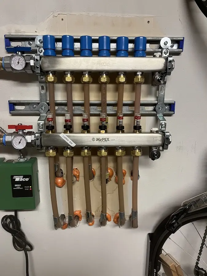 Plumber performing Gas Line Installation at a residential property in Clayton